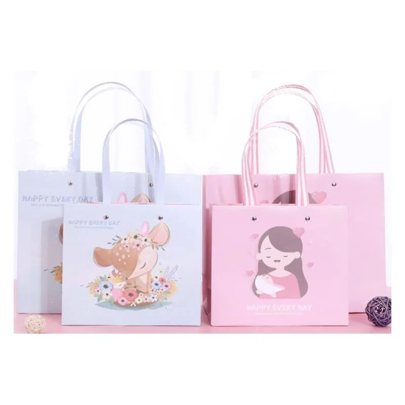 Custom Full Color Laminated Branded Fashion Clothing Promotion Gift Packaging Paper Bag