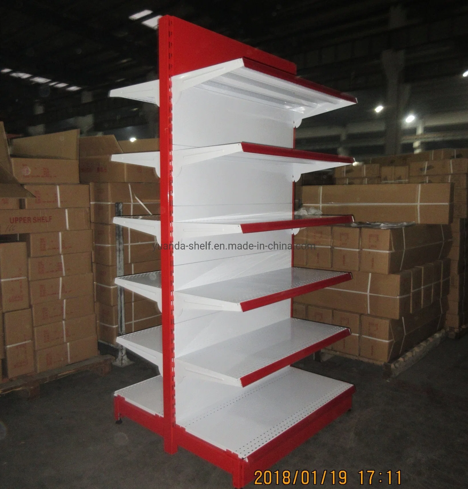 Ce Cetificated Supermarket Furniture Metal Display Shelf Cheap Price Rack