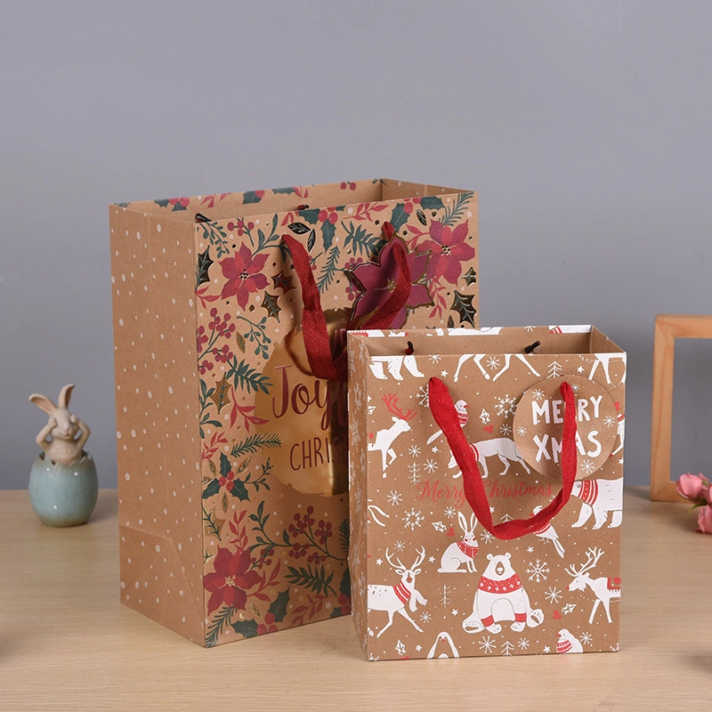 China Manufacturer Custom Printed Recycled Fashion Paper Bag for Christmas Gifts/Crafts