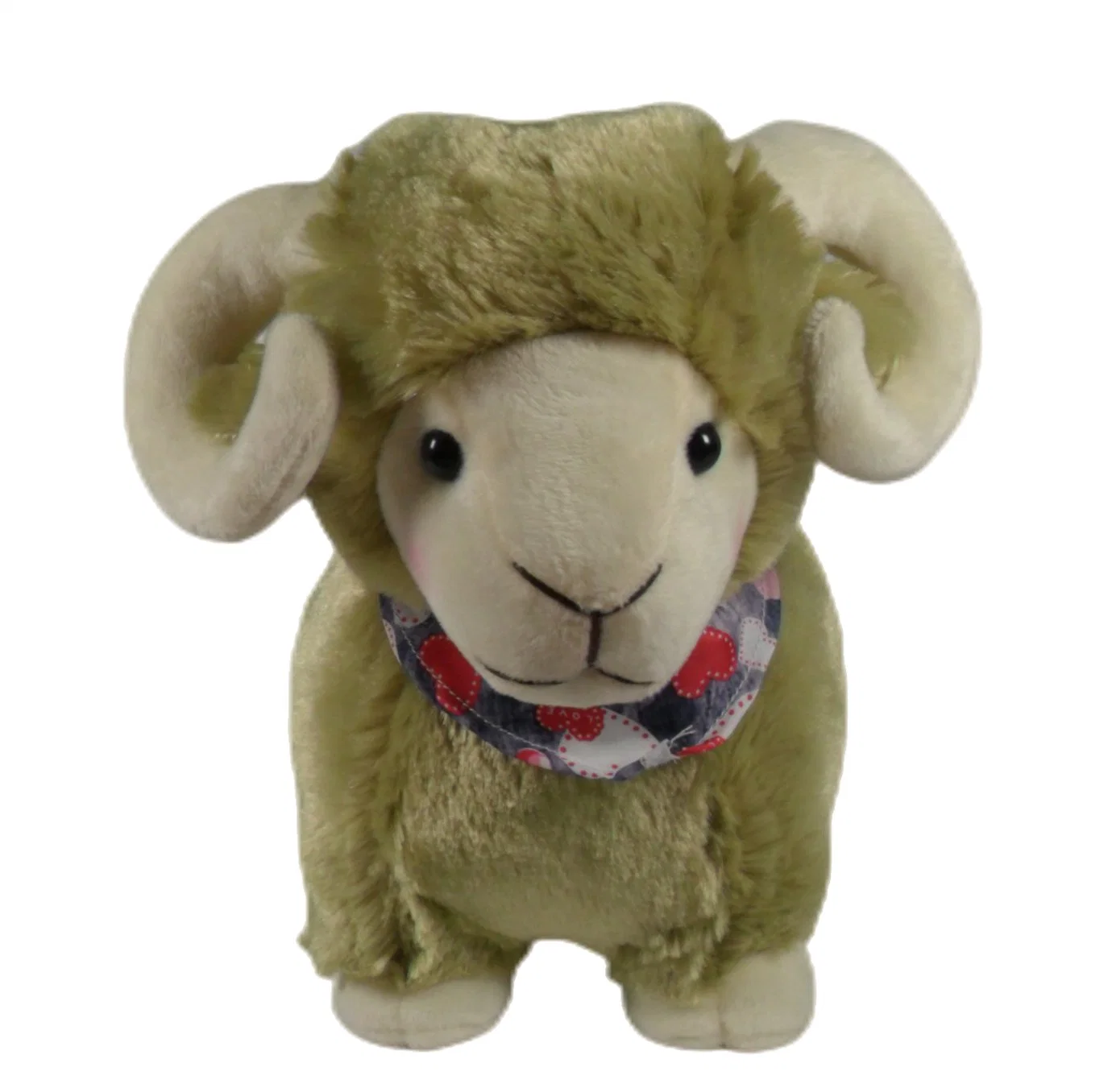 Comercio al por mayor de la Cabra permanente lindo personalizados 3 colores crema de animales de peluche 32cm de oveja de peluche suave de los niños juguetes de cordero con bufanda de regalo de promoción de los niños