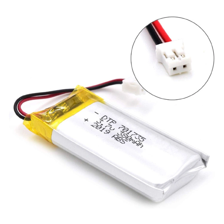 Kids Mini Fan Battery Dtp701735 3.7V Rechrgeable 350mAh Lipo Battery for Smart Watch