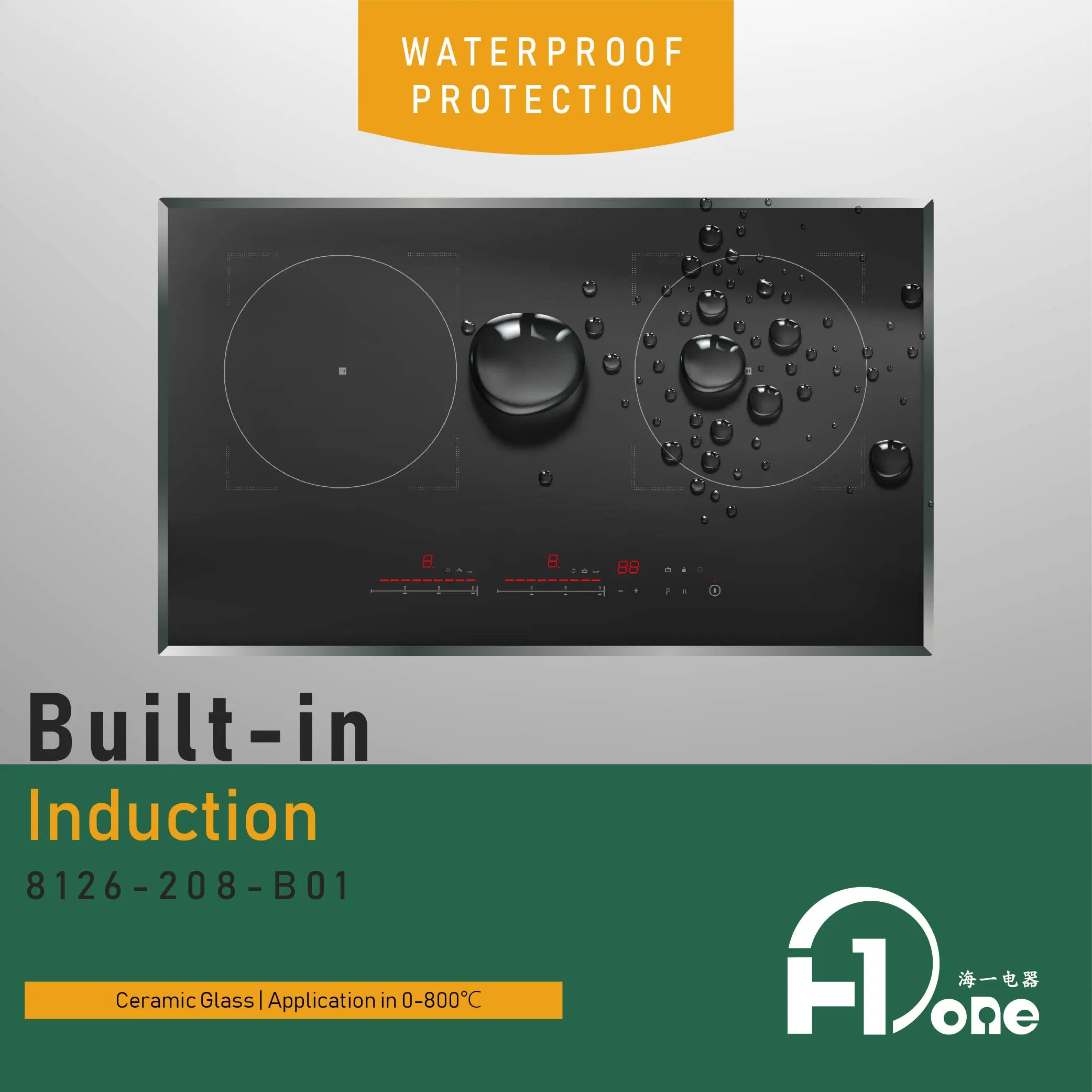 Double Induction Cooktop Plate Electric Kitchen 2 Burner with Overheating Protection