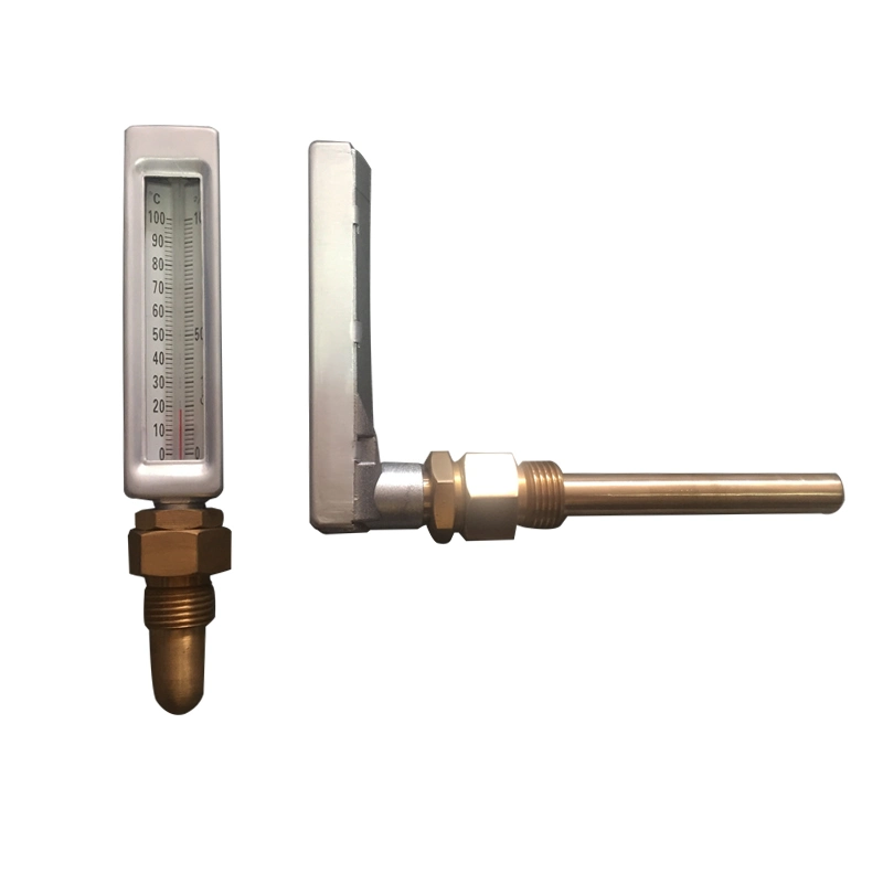 Mercury Glass Brass Scoket Thermometer