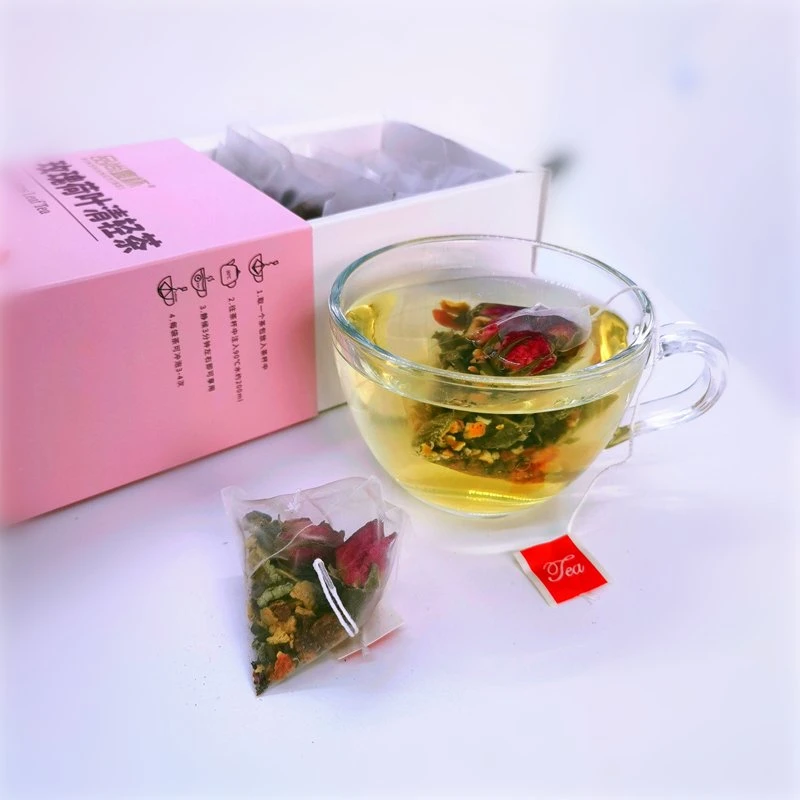 Customized rose lotus leaf tea chinese herbal detox slimming tea