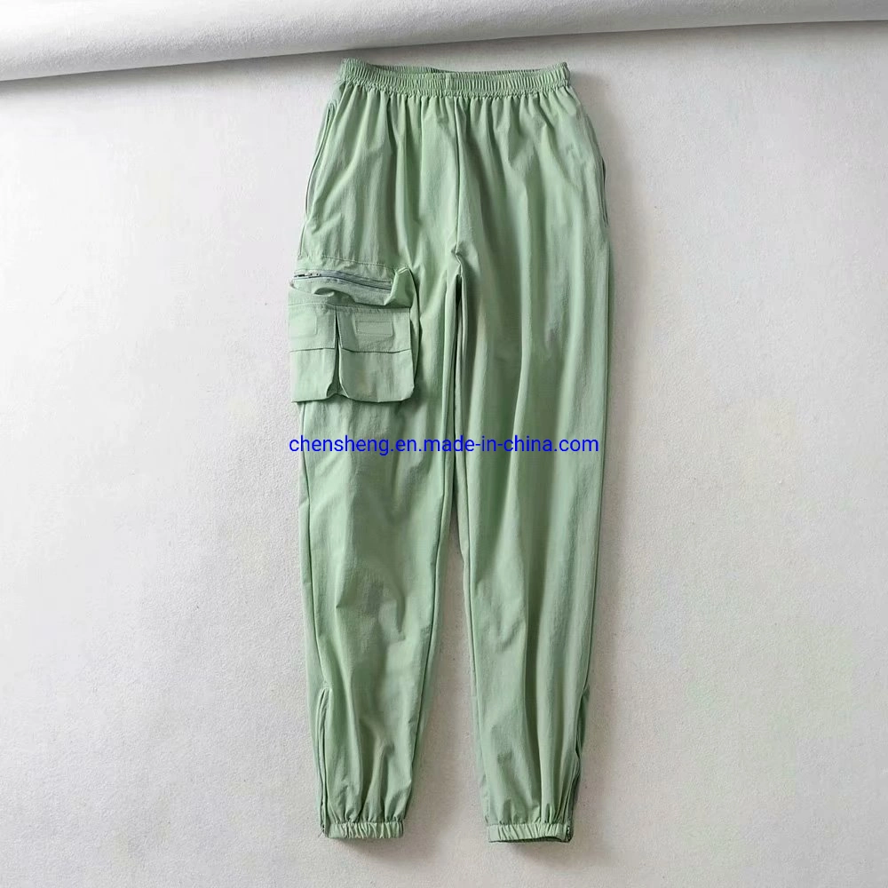 Fashion Sports Hip Hop Streetwear Women Cargo Pants Loose Fit Casual Pants for Ladies