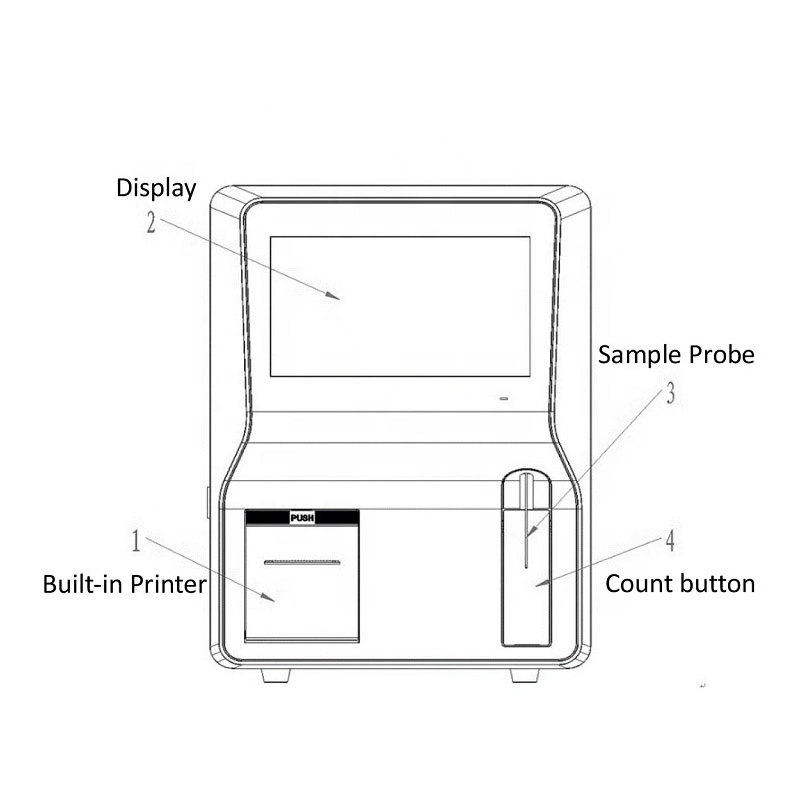 Hot Sale 5 Part 5-Part Price Blood Auto Hematology Analyzer Cell Counter