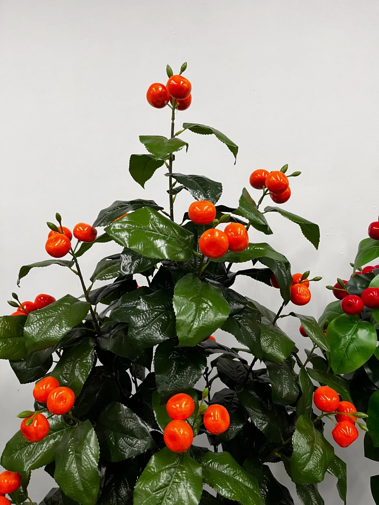 Big Four Branches of Gold and Jade Pole Customizable Artificial Simulation Decorative Plant Cumquat Fruit Tree