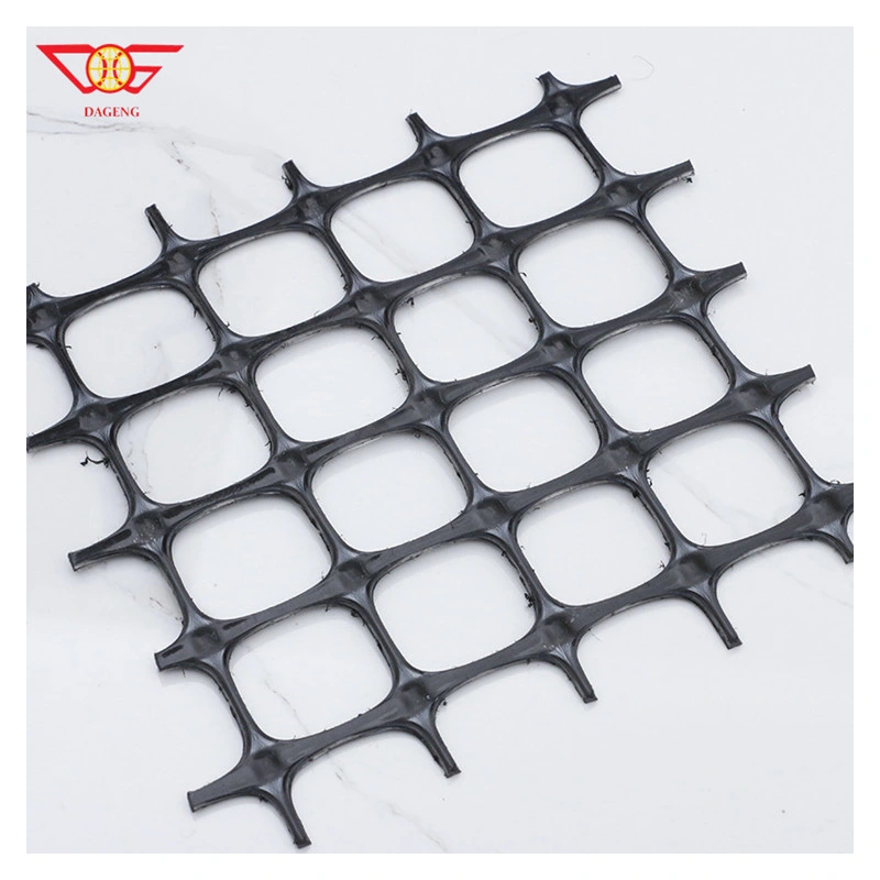 High Strength Tensile HDPE PP Plastic Biaxial Black Geogrid for Soil Road Highway Stabilization Hot Sale