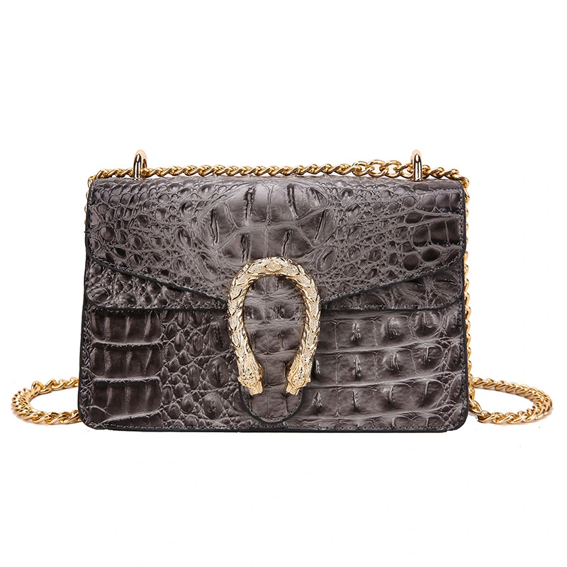 Vintage Fashion à motif crocodile sacs en cuir petite femmes S Single Sac à bandoulière