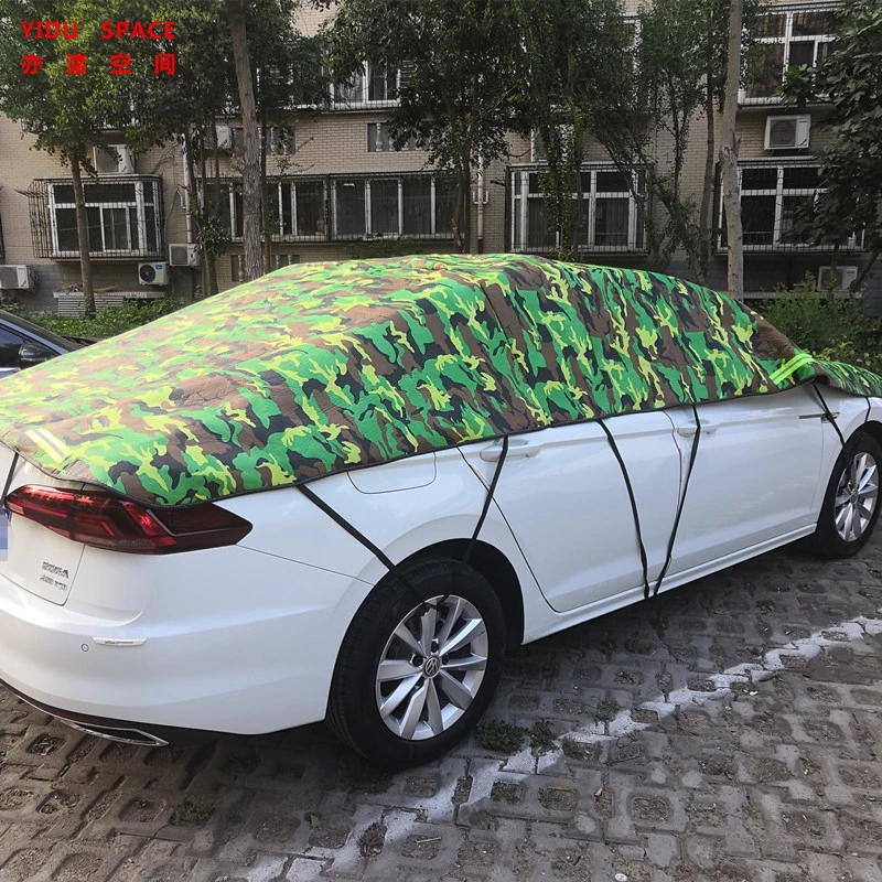 Accessoires de voiture de camouflage de gros de l'argent facile à installer le couvercle de voiture automatique permet de protéger votre voiture dans une tempête de grêle