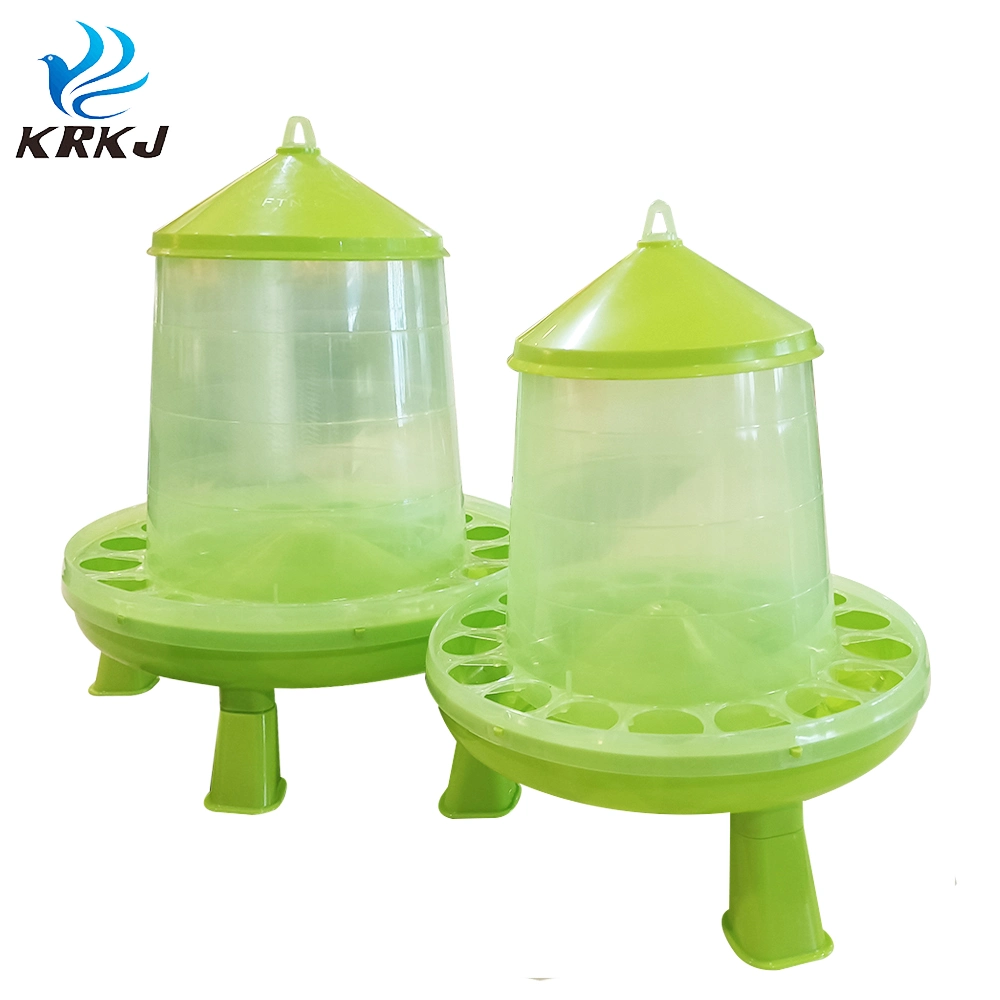 4kg 8kg Poultry Chicken Plastic Automatic Feeders Bucket with Leg