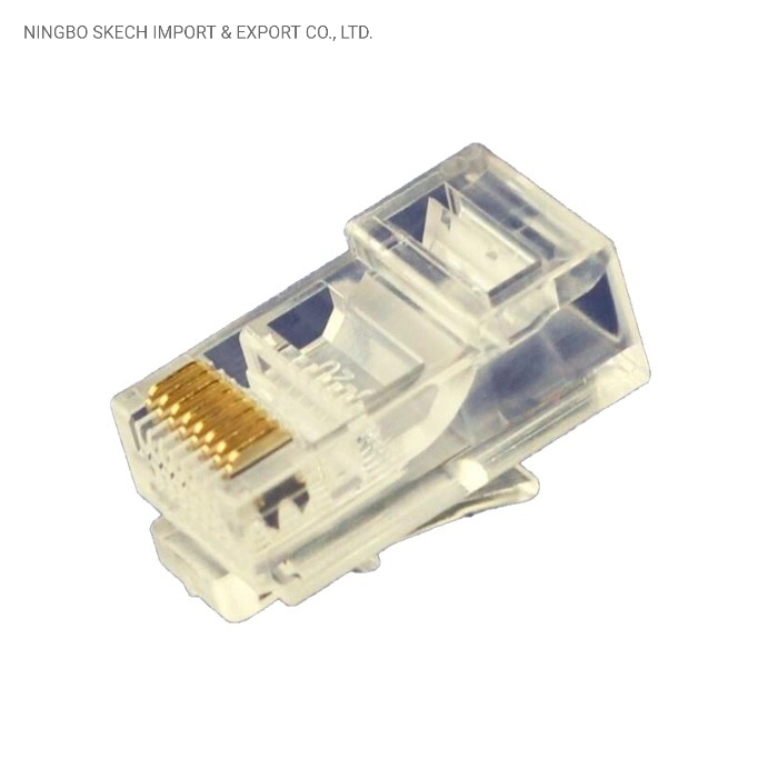 RJ45 UTP Cat5e 8p8c Modular Plug 2 Tips/3 Tips Ethernet Integrated Wiring Network Connector