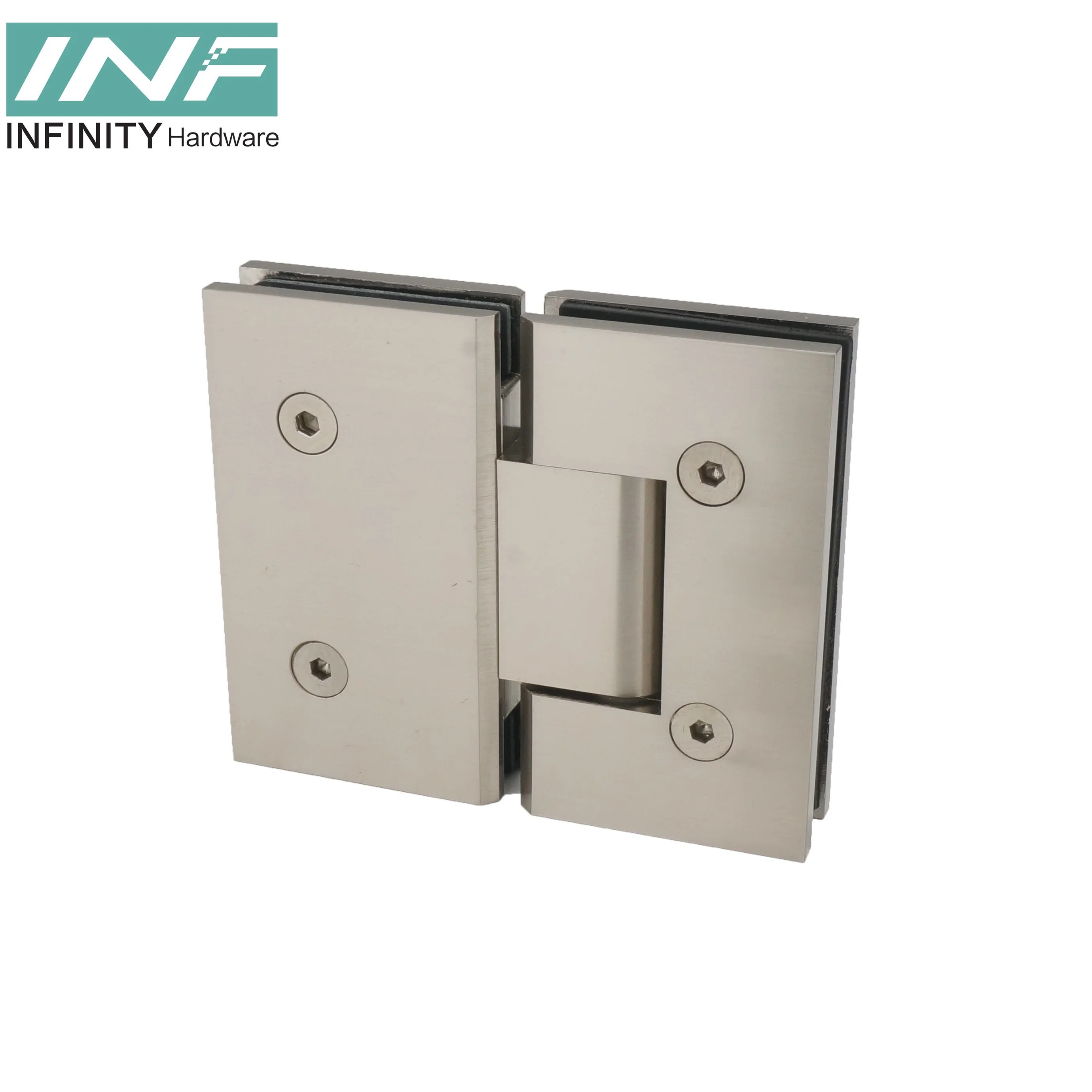 Wall to Glass 90 Degree Shower Hardware Brass Shower Screen Glass Door Pivoted Shower Hinges Bathroom Accessories