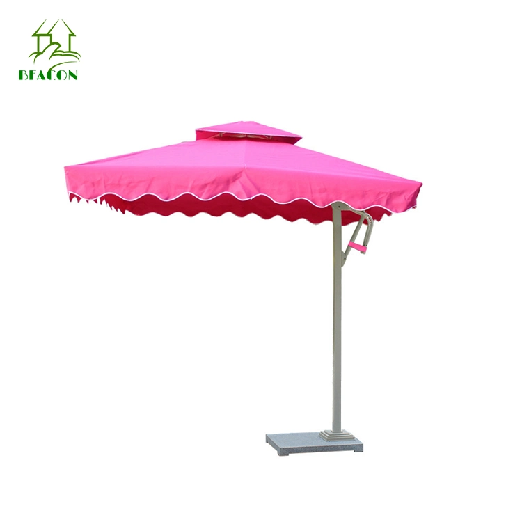 Well Furnir 2.7m Waterproof Aluminum Parasol Beach Sun Patio Straight Garden Umbrella