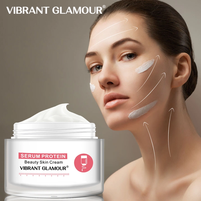 Vibrant Glamour Serum Protein Face Cream Repair Anti-Wrinkle Reduce Red Blood Anti-Allergy Deep Hydration Moisturizing Skin Care