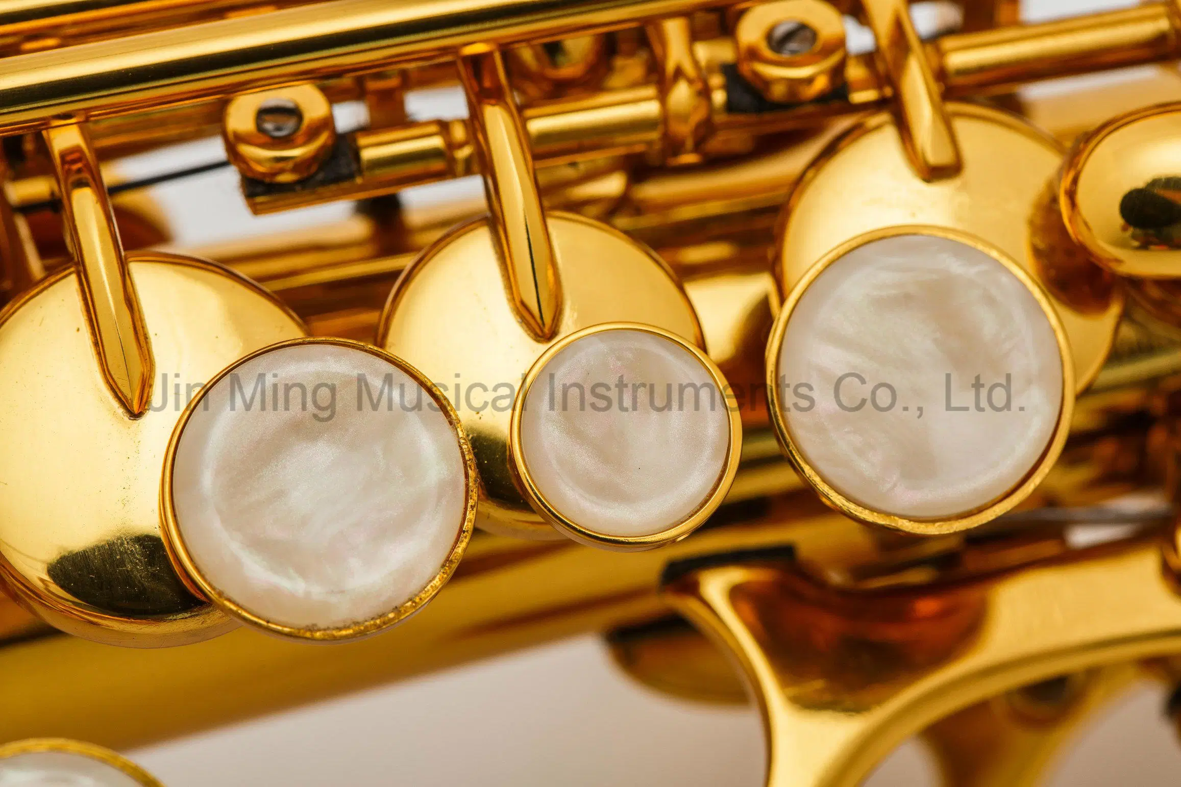 Bueno para principiantes saxo soprano recto con cuerpo de latón lacado oro OEM