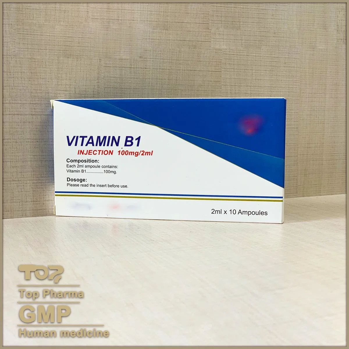حقن عالية الجودة من قبل OEM Vitamin B1 100 ملغ/2 مل مع GMP