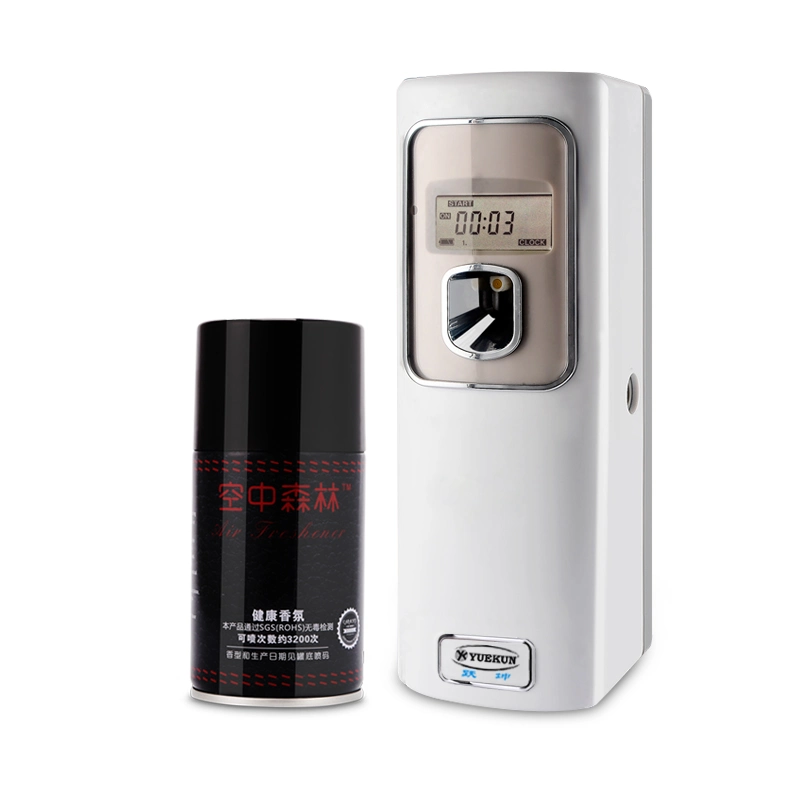 LCD Battery Operated Auto Perfume Dispenser Air Freshener Can