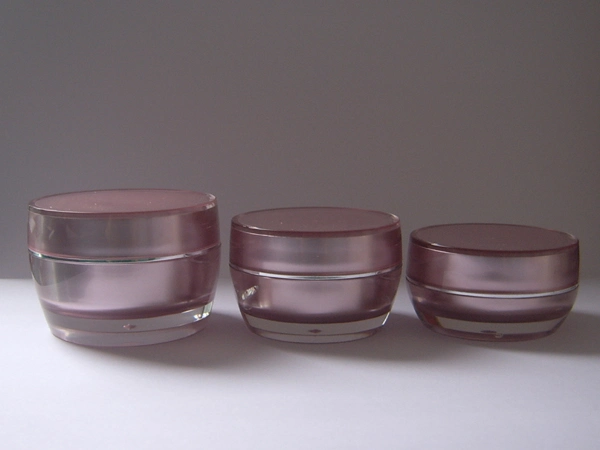 Redondo violeta Jarra de crema cosmética acrílico contenedor (PPC-ACJ-042)