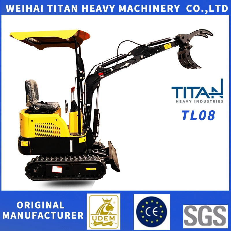 0,8ton Günstige CE chinesischen Mini Hydraulic Crawler Bagger zum Verkauf Gebrauchte Radbagger Baumaschine