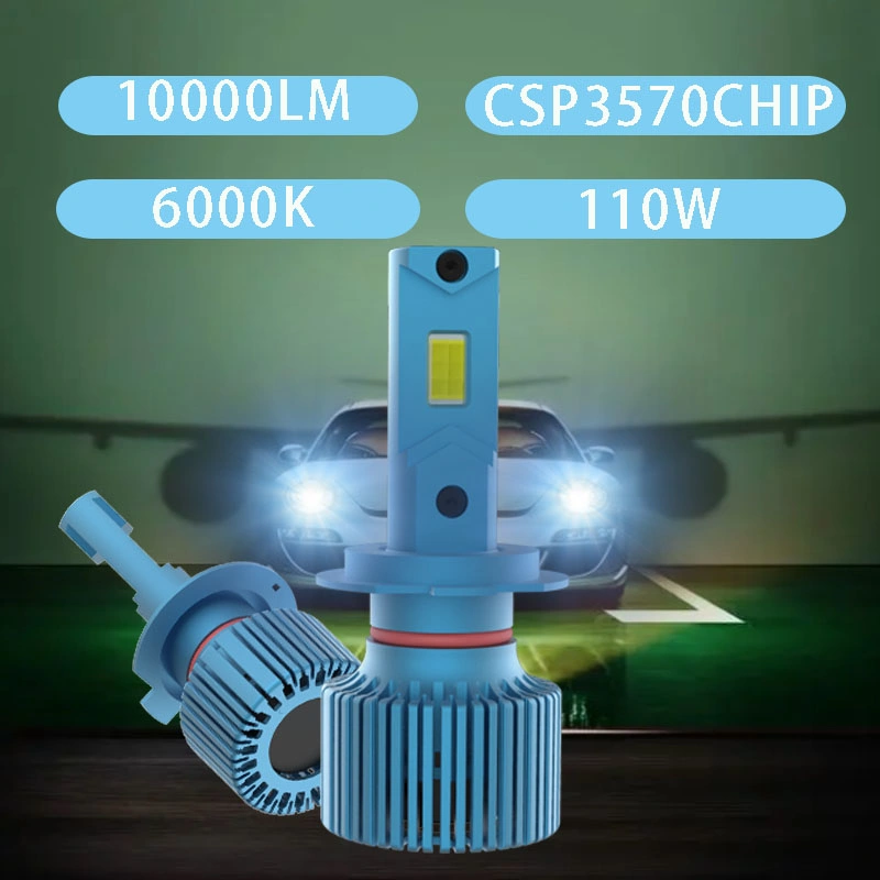 Auto LED 9005 9006 Automotive Super Power 110W 10000lm High Brightness Wholesale/Supplier LED Headlight Lamp