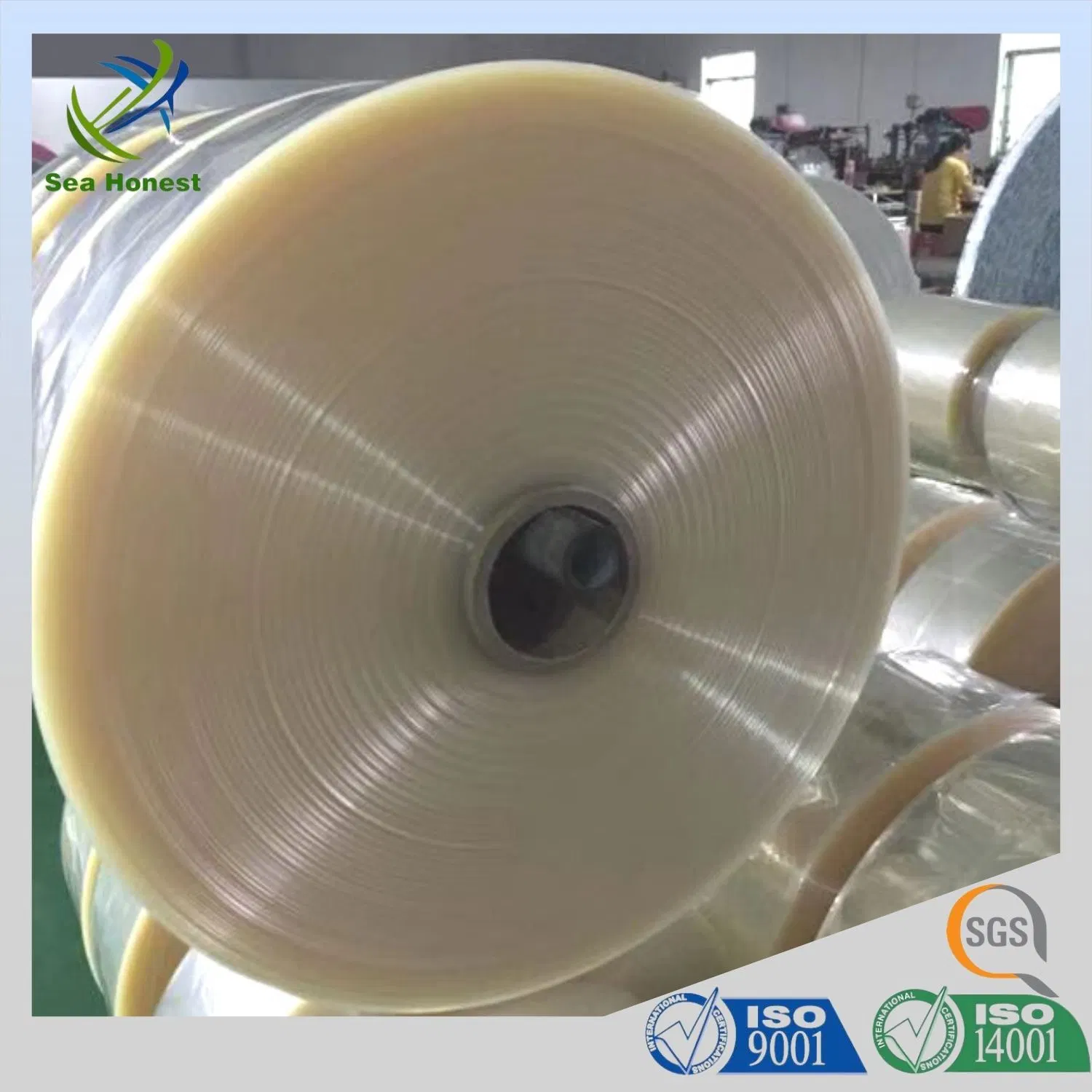 Center Folded 35/40 Micron Shrink Wrap PVC Shrink Film for Packaging