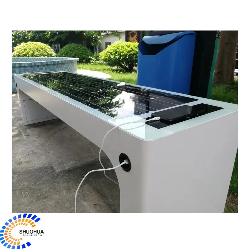 Solar Seat High quality/High cost performance  Stainless Steel Modern Smart Solar Cell Power Outdoor Bench Furniture Solar Seat