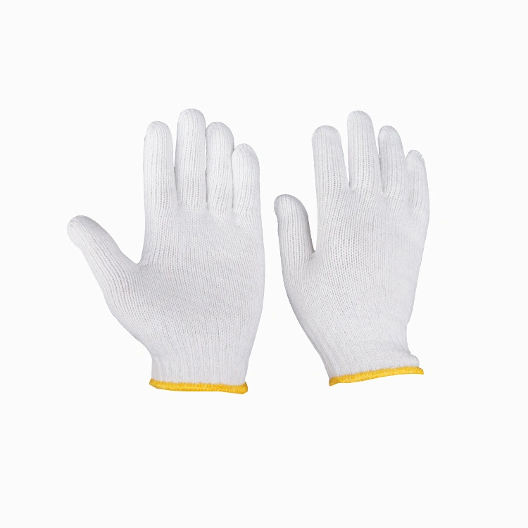 China Wholesale/Supplier Safety Work Glove Garden Construction Guantes White Cotton Knitted Gloves