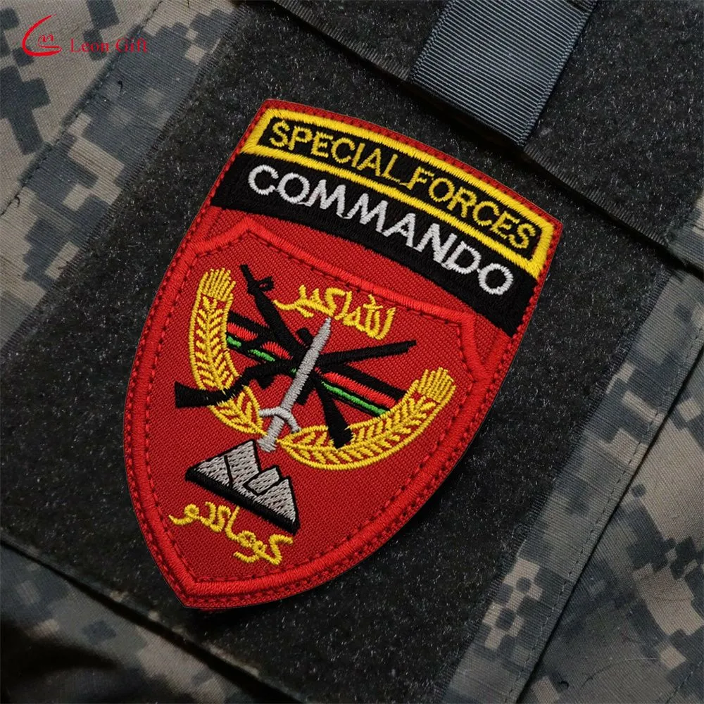 Factory Custom Logo Back Hand Cloth Attached to Us Special Forces Tactical Morale Clothing in Afghanistan Embroiedred Patches