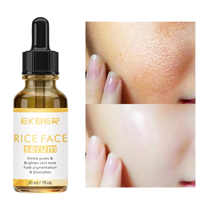 Face Care Whitening Refine Wrinkles Skin Care Moisturizing Custom Logo Rice Serum