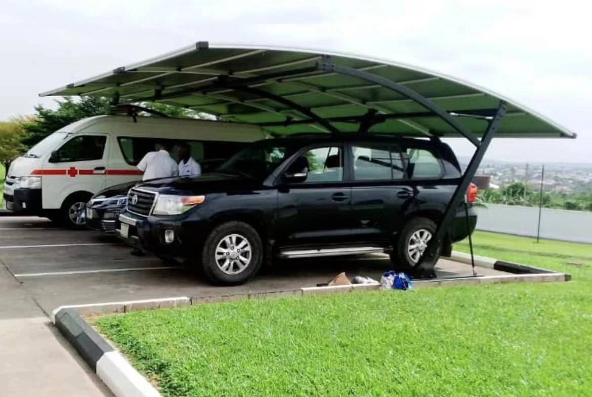 Water-Proof and Sunshade Carport for Two Car Parking