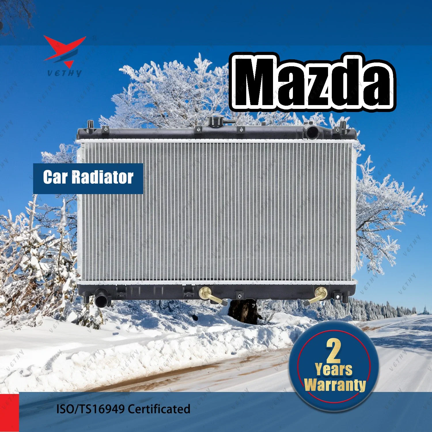 MAZDA6 Diseño del radiador: Núcleo de latón y proceso de soldadura fuerte para una refrigeración óptima en el radiador de coches de Japón