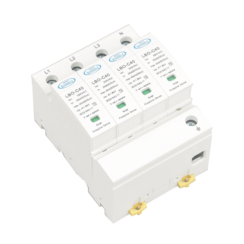 4p 40ka 420V Patent AC Lightning Arrester Surge Protectors