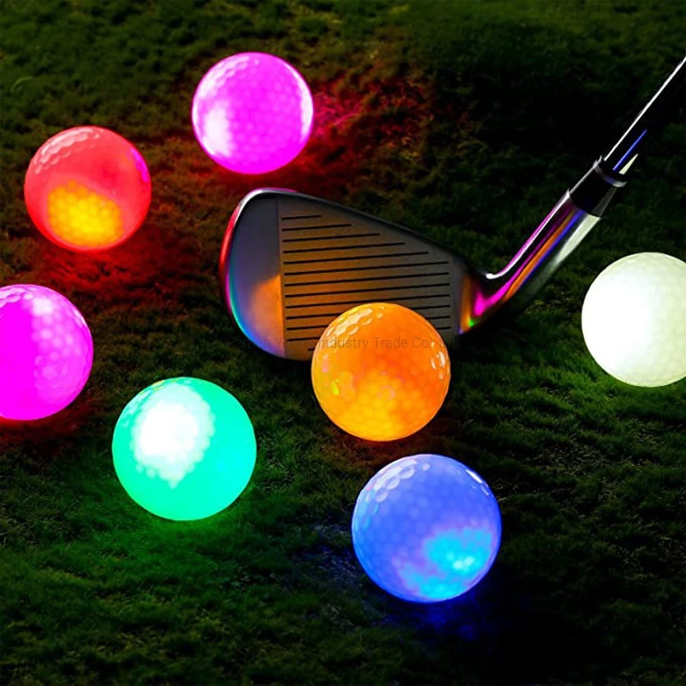 LED de larga distancia de 2 3 4 piezas electrónicas brillantes pelotas de golf