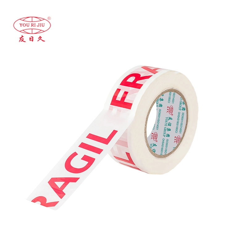 Yourijiu Custom OPP BOPP Acrylic Water-Based Clear Transparent Adhesive Tape Package Shipping Carton Sealing Tape with Logo Color Printed Packing