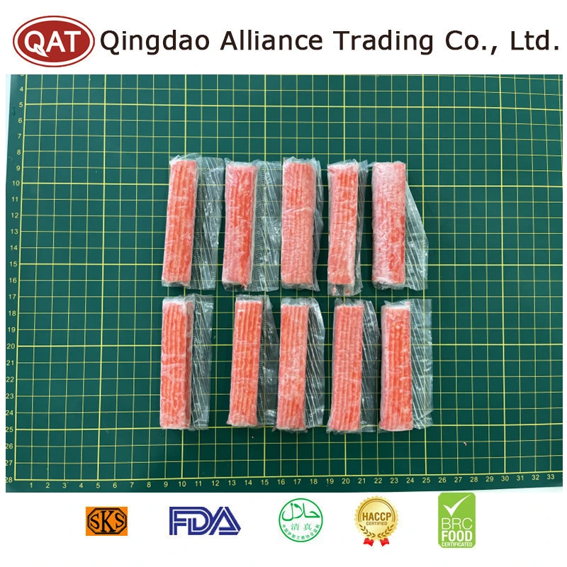 China Seafood Frozen Crab Stick IQF Imitation Crab Stick Surimi Unwrapped for Exporting