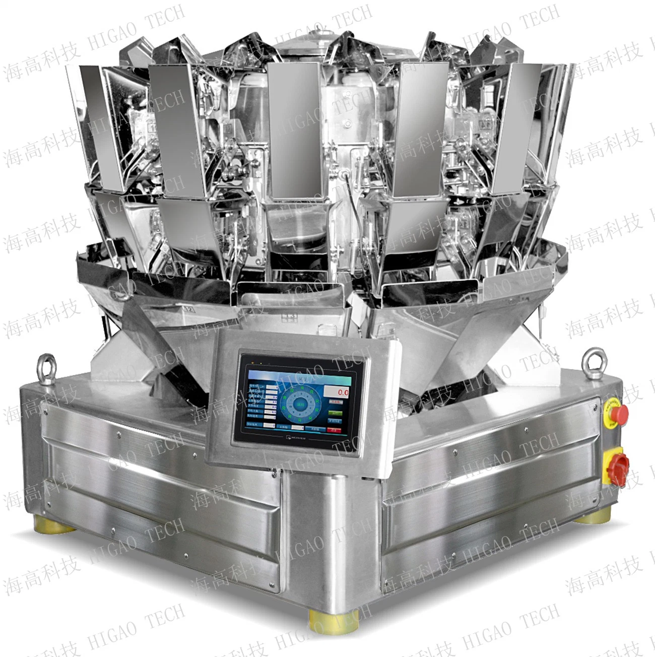 Auto Small Scale Herb Filling and Weighing Multihead Weigher Machine for Weighing Frozen Food