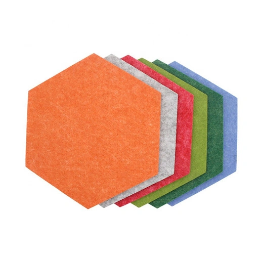 Eco Friendly 100% Hexgon Pet Polyester Fiber Panel for Office/Home/Hotel