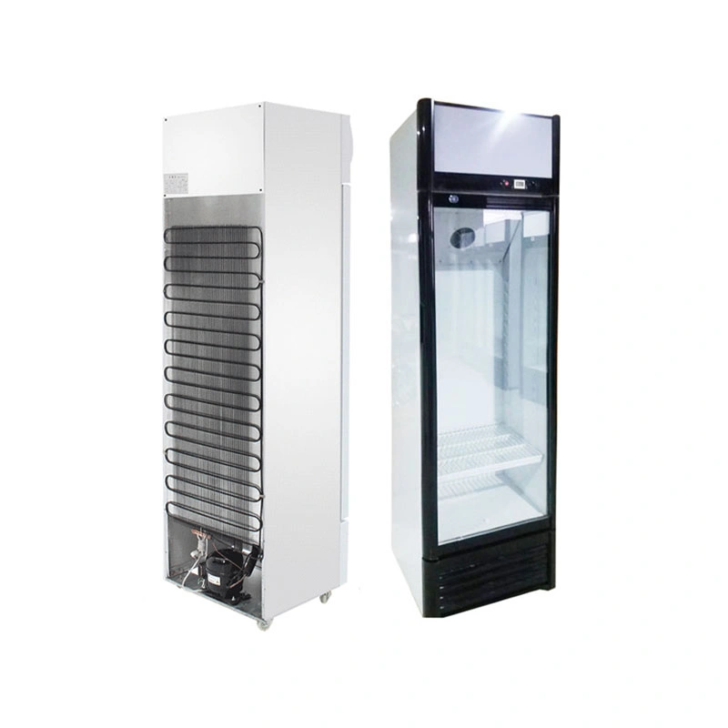 Free Custom Logo Refrigeration Equipment for Bar Glass Door Beverage Display Commercial Upright Fridges Display Refrigerator