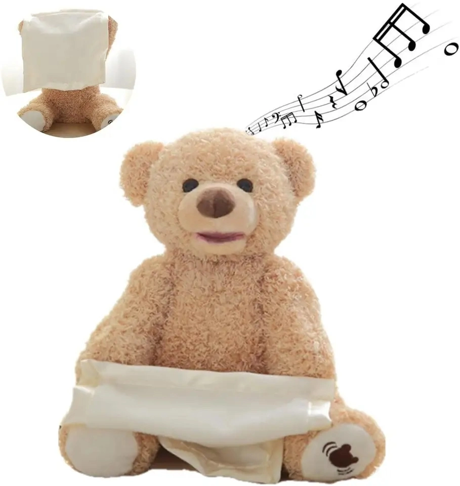 30 см робот плюш говорящий играть Seek медведь Хиклиссированный Электронный медведь Музыка ковров животных застенчивый медведь подарок для детей