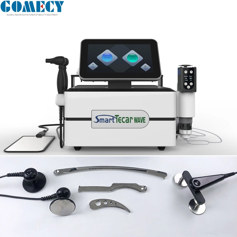 3 في 1 EMS الصدمة الألم الموجات تسميح الذرات الذكية REt CET Therapy Shockwave Machine ED Treatment