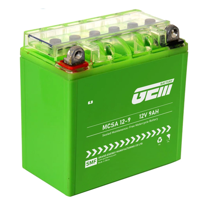 Motorrad Gel Batterie 12V 7AH &amp; 9Ah 12Ah Tiefzyklus VRLA AGM Batterie / versiegelte Bleiakkus wartungsfreie und wiederaufladbare Batterie