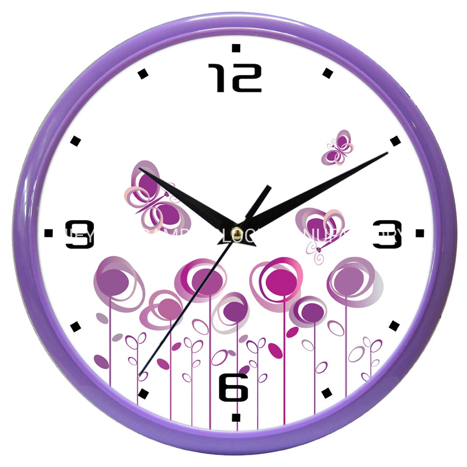 12inch Round Quartz Wall Clock Plastic Business Gift Wall Clock