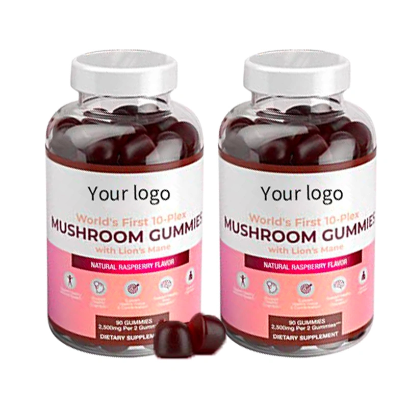 OEM Fiber Vegan Mushroom Gummies Best Mushroom Supplements Support Immune System