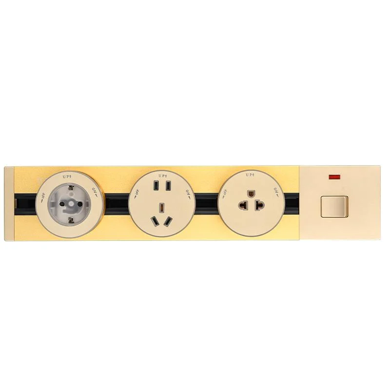 Removable Power Track Socket Gss System Power Track Outlet Socket UK Universal Outlet with USB Lamp