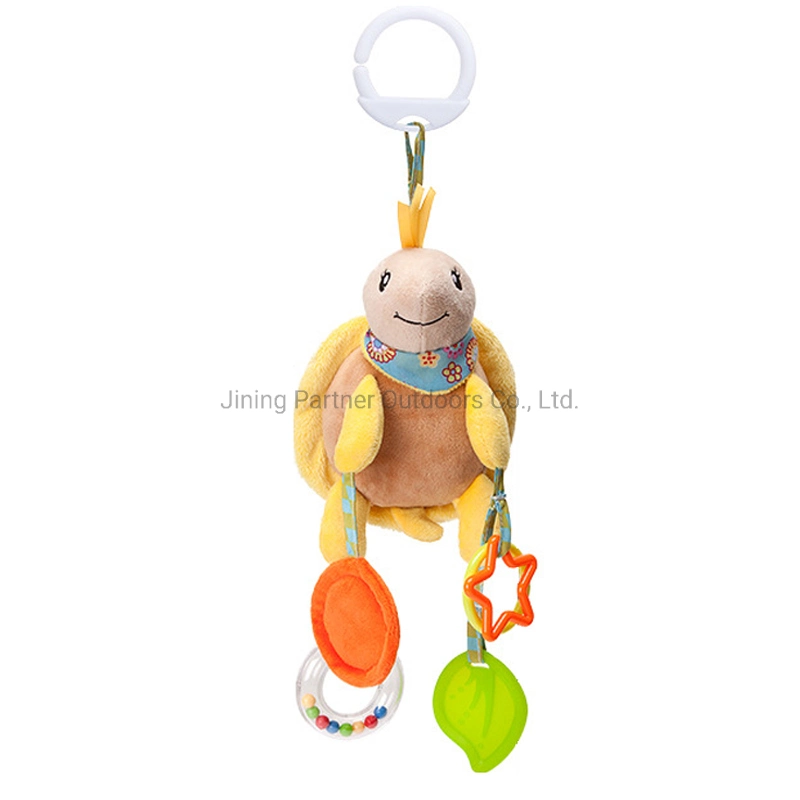 Nouveau-né farcies Cat Owl Lit de bébé des jouets en peluche avec jouets de dentition Hochet mâcher