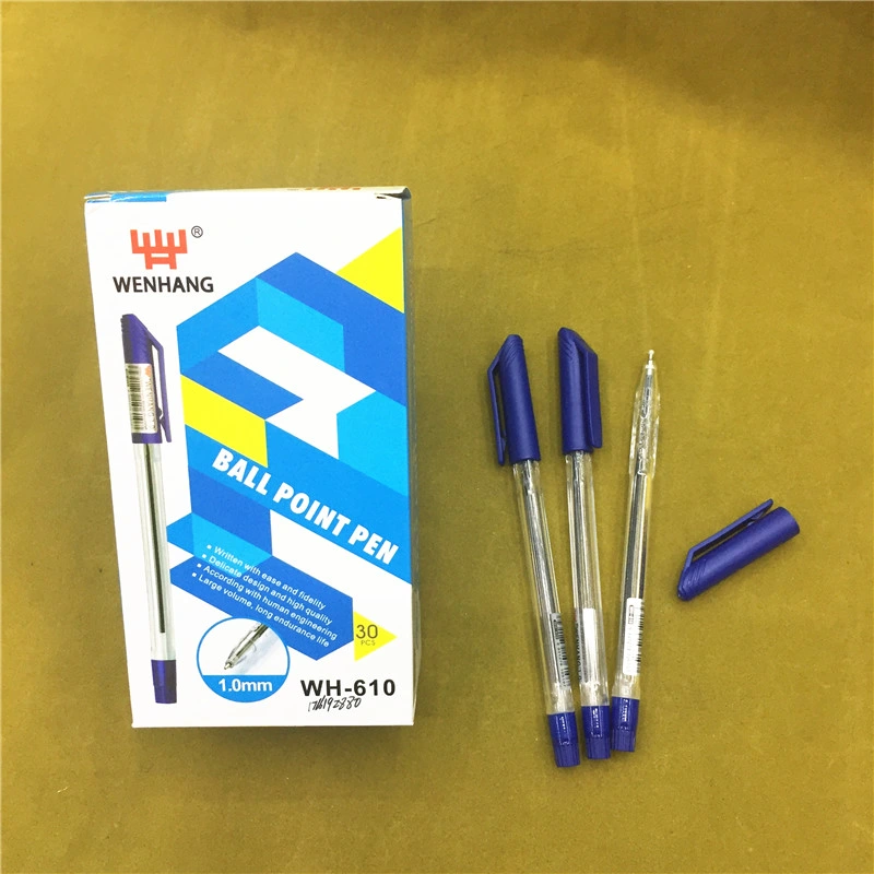 0.7mm Wholesale/Supplier Cheap Plastic Click Ball Pen for Office Supply Stationery