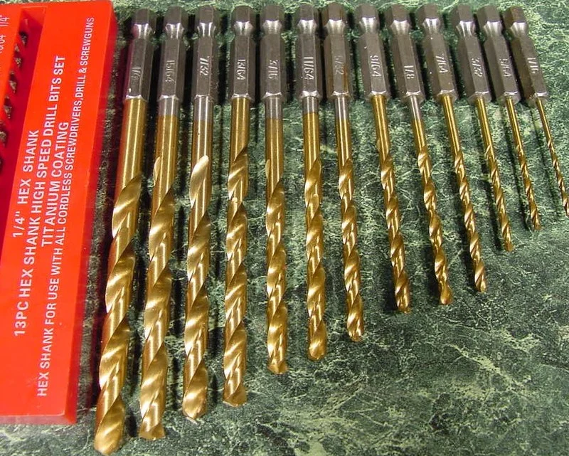 Quick Change Hex Shank HSS Drill Bits for Stainless Steel 1mm-13mm Size