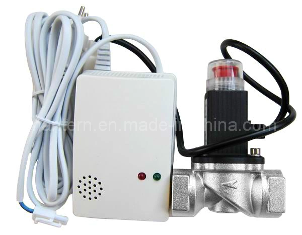 High quality/High cost performance Wired Gas Detector Alarm with Gas Solenoid Valve