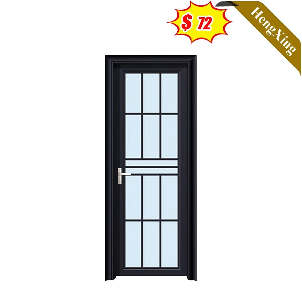 Hot Sale Building Material Bathroom Toilet Door with Glass Wooden Frosted Casement Interior Door (UL-22D001)